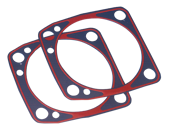 JUNTAS BASE DE CILINDRO CON REBORDE DE SILICONA PARA MOTORES EVOLUTION