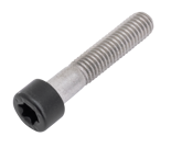 TORNILLO DE APRIETE DE EJE NEGRO PARA PANAMERICANA Y SPORTSTER DER.