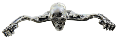 ADORNO DE VISERA DE FARO CON CALAVERA