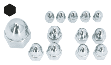 TUERCAS CROMADAS DE ESTILO ACORN (BELLOTA)