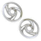 CORONAS TRASERAS CROMADAS "SWIRLED"