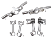 TORRETAS Y TRIPLE TREES SUPERIOR PARA HORQUILLAS SPRINGER DE PRINCIPIOS