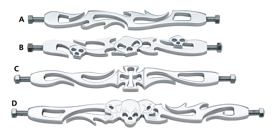 VARILLAS DE CAMBIO CUSTOM DE BILLET CROMADO