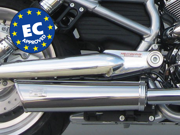 Escapes homologados CE para V-Rod