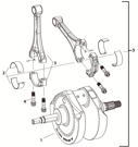 X-WEDGE CRANKSHAFT & CONNECTING RODS