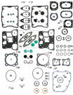 JUNTAS DE MOTOR, RETENES Y TORICAS PARA TWIN CAM
