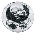EMBLEMAS ADHESIVOS LIVE TO RIDE