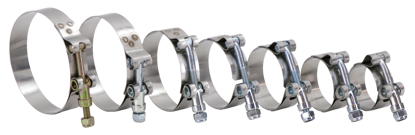 ABRAZADERAS ESTILO "T-BOLT" DE SUPERTRAPP PARA TUBOS DE ESCAPE