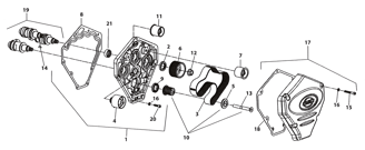 X-WEDGE CAMSHAFTS, CAM DRIVE AND CAM COVER