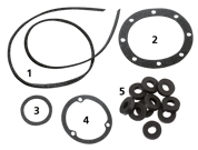 KITS DE JUNTAS, JUNTAS, O-RINGS, Y SELLOS PARA LA PRIMARIA DE ESTAÑO EN BIG TWIN 4 MARCHAS 1936-1964