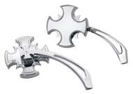 CONJUNTO DE RETROVISORES CROSS BLADE CON TALLO AGUJEREADO