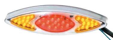 PILOTO TRASERO UNIVERSAL CON DIODOS CON INTERMITENTES DE DIODOS INTEGRADOS