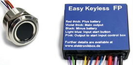 ELEKTRONIKBOX INTERRUPTOR DE ENCENDIDO SIN LLAVE RFID O HUELLA DACTAL