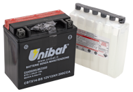 UNIBAT AGM DRY BATTERIES WITH ACID PACK