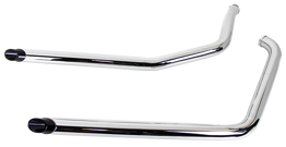 DRAG PIPE SET WITH SHORT BLACK SLASH TIPS