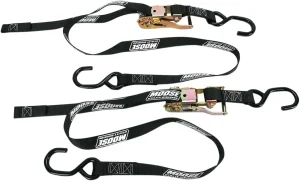Correas de anclaje reforzadas - amarre Heavy duty con trinquete negra