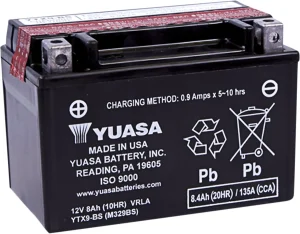 Wartungsfreie AGM-Batterie - 150 mm x 86 mm x 104,14 mm