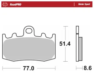 RoadPro Sinter Sport - Pastilla de freno
