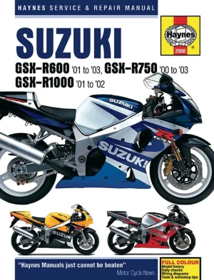 Manual de reparación de motocicletas - HAY SUZ GSXR