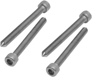Conical screw set for seat