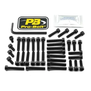 Kit de tornillería de motor en aluminio para BMW - tornillos YAM negro