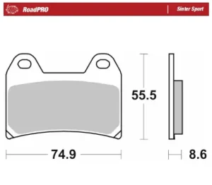 RoadPro Sinter Sport - Pastilla de freno