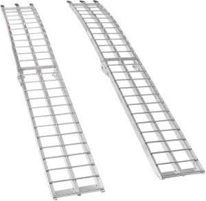 Rampa de aluminio - arqueada plegable 90"