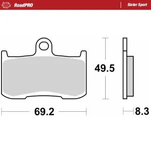 RoadPro Sinter Sport - Pastilla de freno