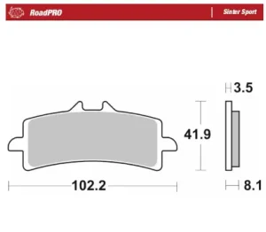 RoadPro Sinter Sport - Pastilla de freno