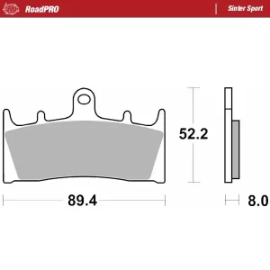 RoadPro Sinter Sport - Pastilla de freno
