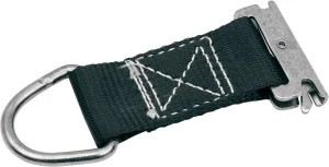 Conector de anclaje E-track - Correa 7" negro