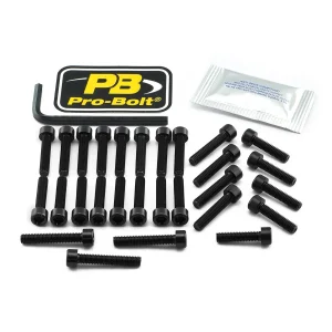 Kit de tornillería de motor en aluminio para Suzuki - tornillos SUZ negro