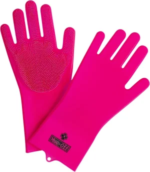 Guantes Deep Scrubber - limpieza rosa M