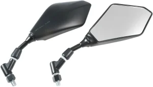 Retrovisor universal con homologación E-mark - Espejo de repuesto custom / ABS|STEEL / negro