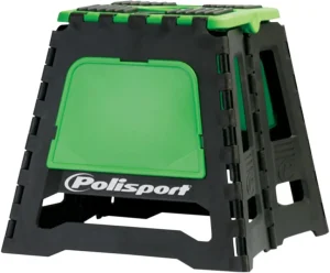Caballete plegable para moto - Soporte PIT Bike logotipo verde