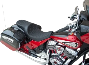 Asiento touring de perfil bajo - LW TR ddiam negro VYNL