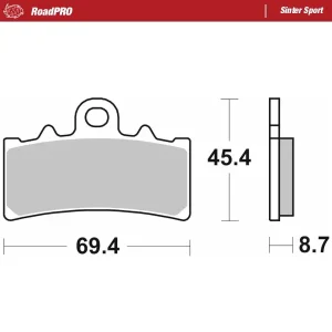 RoadPro Sinter Sport - Pastilla de freno