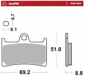RoadPro Sinter Sport - Pastilla de freno