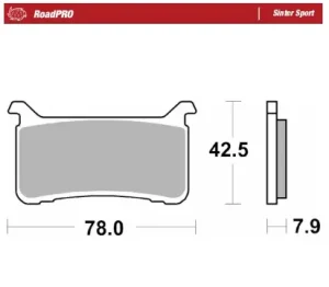 RoadPro Sinter Sport - Pastilla de freno