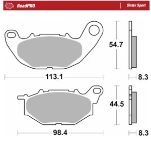 RoadPro Sinter Sport - Pastilla de freno delantera
