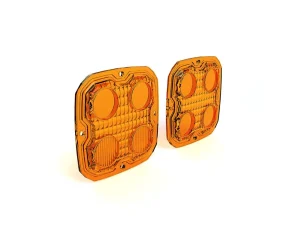 Kit de lentes TriOptic para luces LED D4 - Lente ámbar