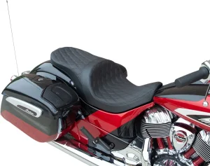 Asiento touring perfil bajo adelantado - LWTRFRW ddia negro SLR