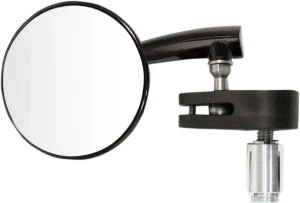 Specchio estremità manubrio alluminio 2,5" - BAR-END 3" destro nero