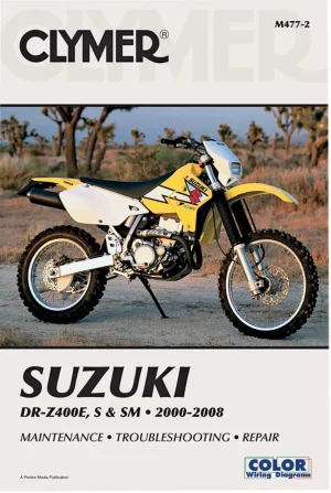 Manual de reparación de motocicletas - SU DR-Z400 2000-12