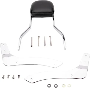 Kit de respaldo cuadrado - Reposabultos corto almohadilla Cromo