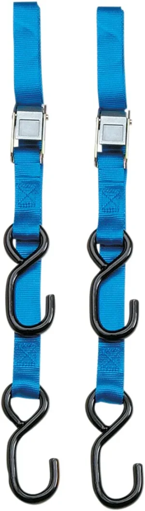 Correas de anclaje reforzadas de 7' con hebillas de fijación - Amarre reforzado azul