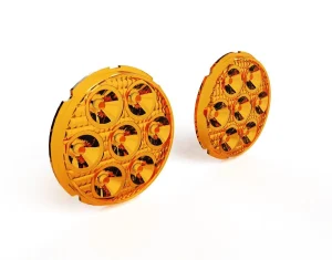 Kit de lentes TriOptic para luces LED D7 - Lente ámbar