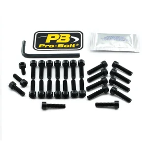 Kit de tornillería de motor en aluminio para BMW - tornillos YAM negro