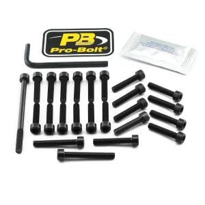 Kit de tornillería de motor en aluminio para Suzuki - tornillos SUZ negro
