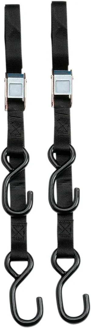 Correas de anclaje reforzadas de 7' con hebillas de fijación - TIE-DOWN reforzado negro